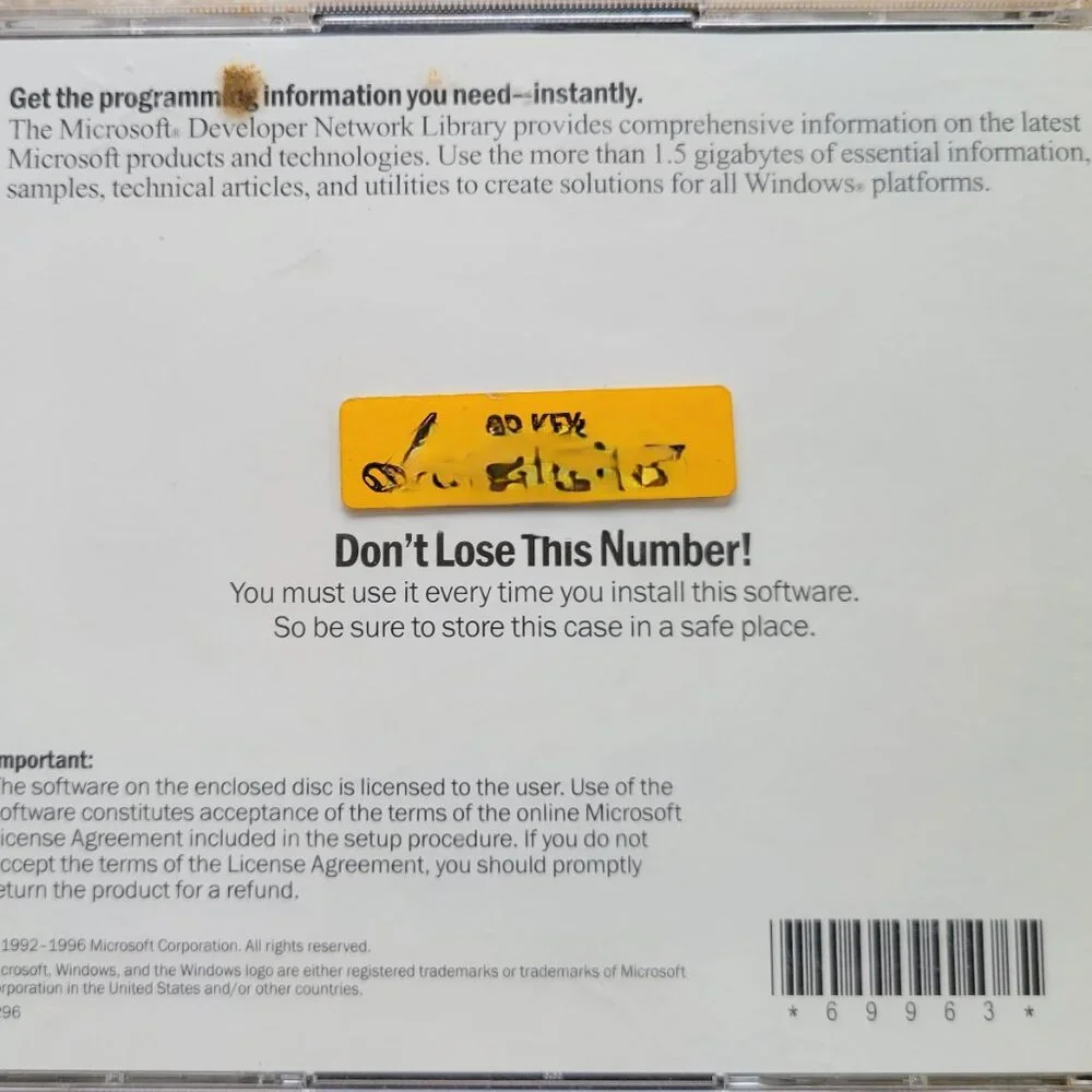 Vintage - Microsoft Developer Network Library, 2 CDs
